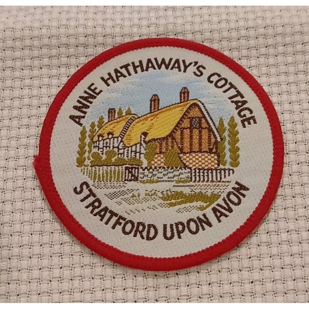 Vintage Anne Hathaway's‎ Cottage Stratford Upon Avon Patch Jacket Travel Patch